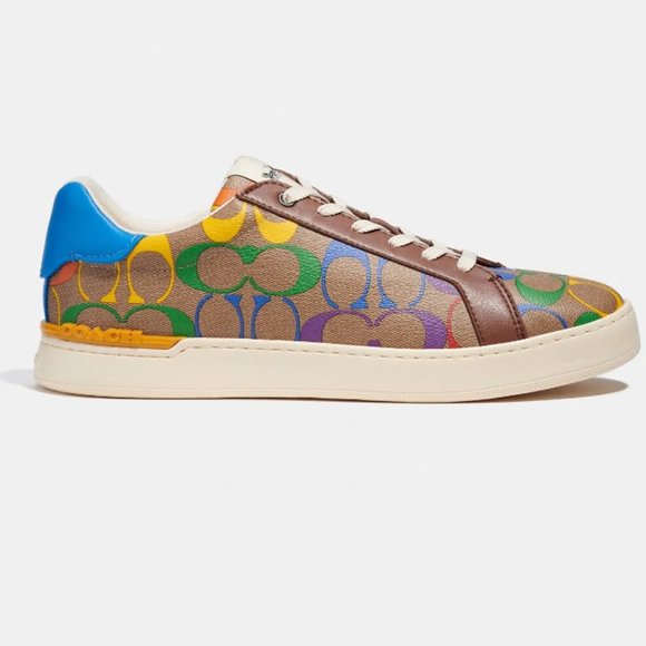 Coach Rainbow Clip Low Top Sneaker NWT - Picture 1 of 4